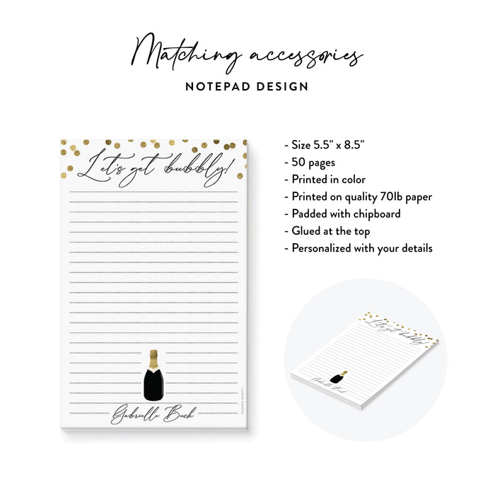 Champagne Bottle Birthday Invitation Milestone Adult Party