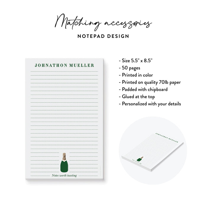 Personalized Champagne Bottle Graduation Party Invitation