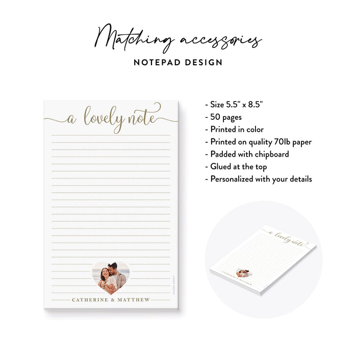 Personalized Elegant Gold Heart Wedding Invitation