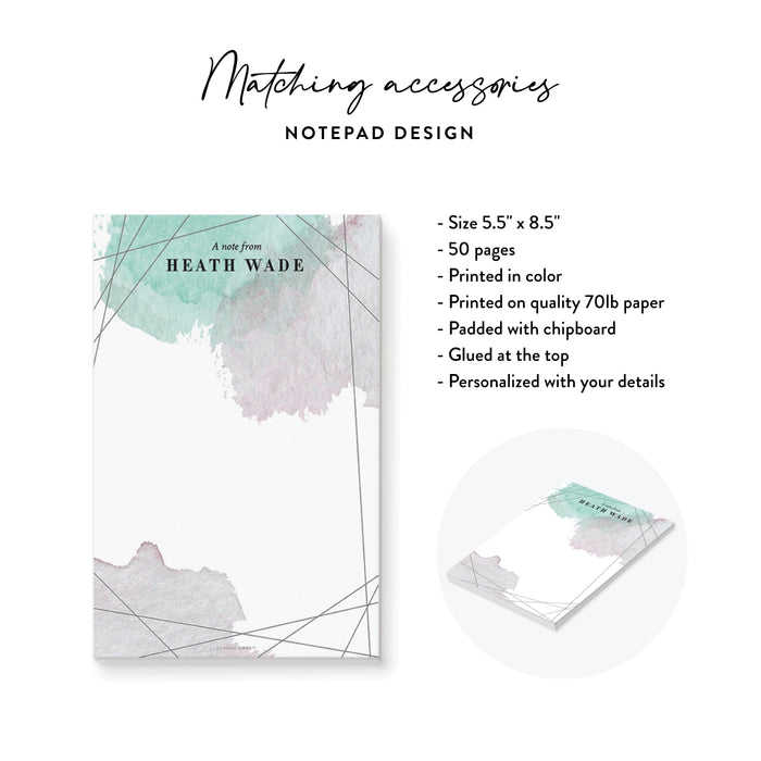 Watercolor Graduation Party Invitation Modern Teal