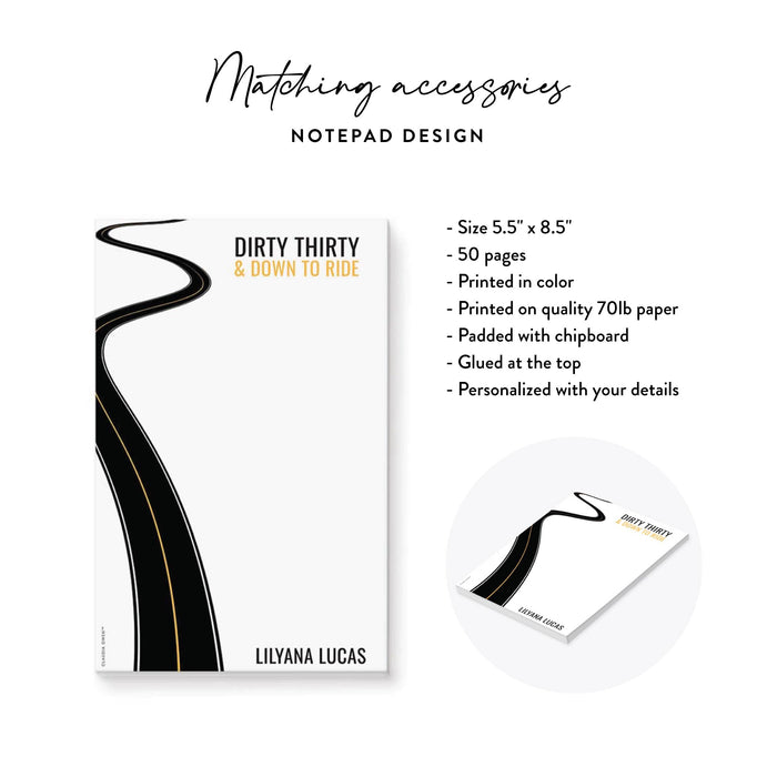 Party Bus Birthday Invitation for Adults Personalized Printed Card