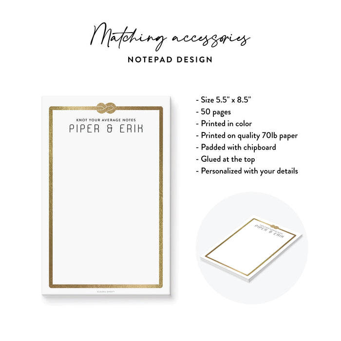 Tying the Knot Engagement Party Invitation Black Elegant Invite