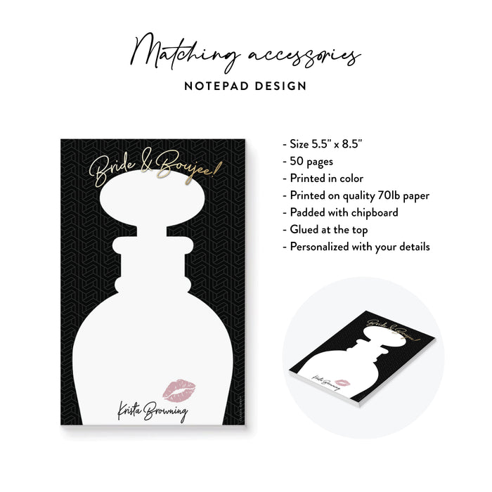 Bachelorette Party Invitation Black Elegant Girls Night Invite