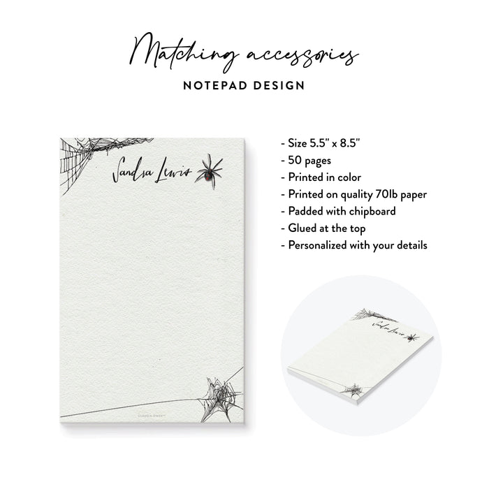 Gothic Spider Birthday Invitation Spooky Halloween Party Invitation