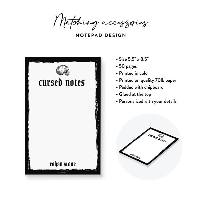 Spooky Halloween Invitation Gothic Birthday Skull Party Card