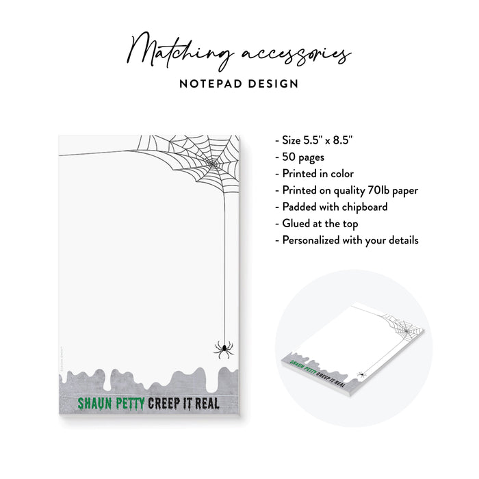 Spooky Halloween Party Invitation with Spider Web Design