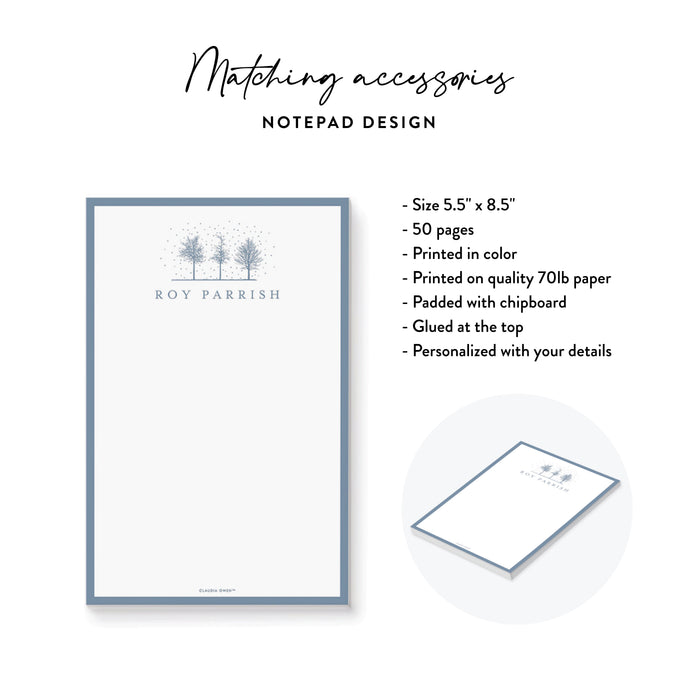 Winter Holiday Party Invitation Snowy Tree Christmas Party Invitation