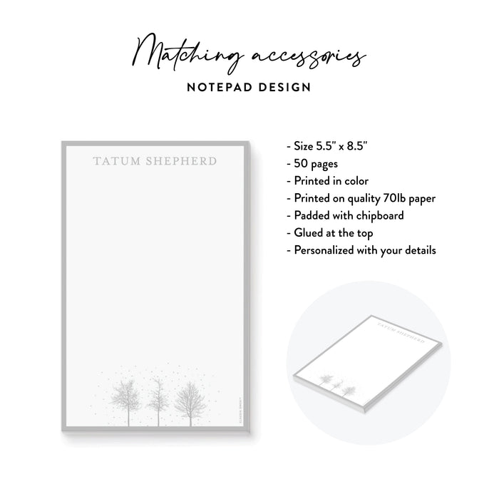 Winter Wonderland Party Invitation Snowy Tree Holiday Event
