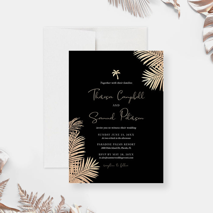 Black And White Wedding Invitations Templates