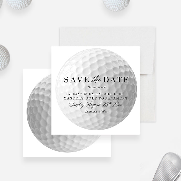 Golf Tournament Invitation Card, Golf Fundraiser Party Invites, Golfing Charity Invitation, Sports Themed Invite Card