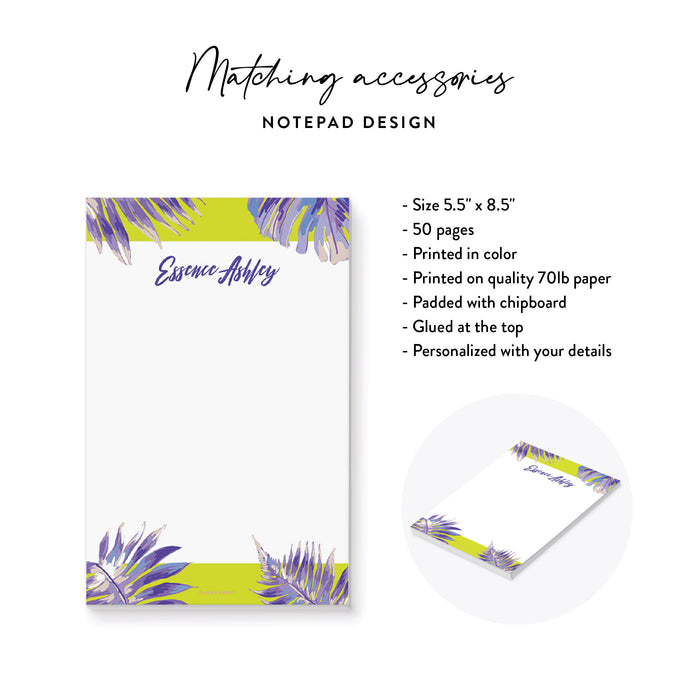 Birthday Invitation Tropical Leaf Botanical Design