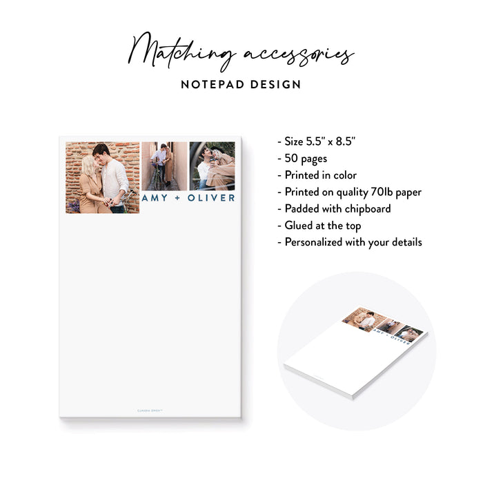 Photo Collage Wedding Invitation Modern Personalized Design