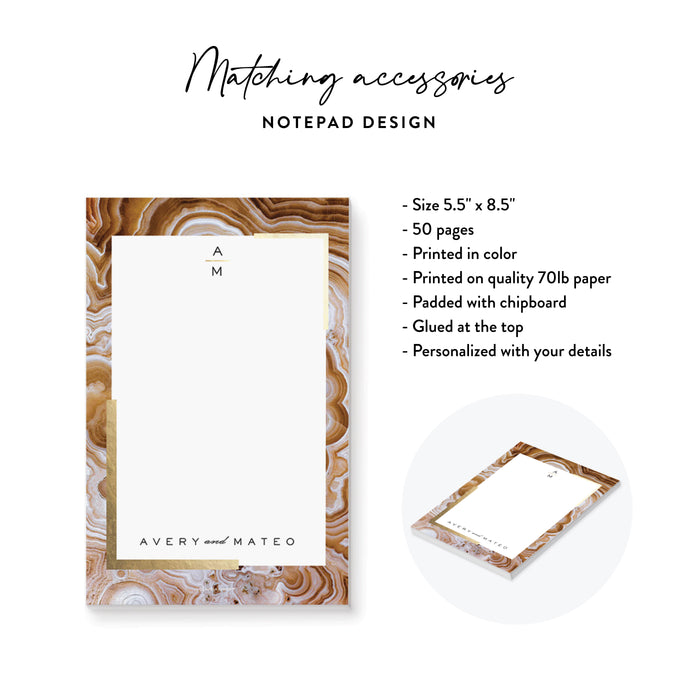 Black and Gold Geode Wedding Invitation Elegant Formal Design