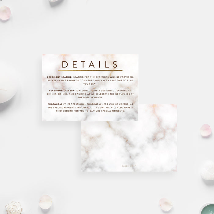Wedding Invitation Card with Marble Design and Name Initials, Personalized Wedding Monogram Invitations, Wedding Bridal Shower Invites