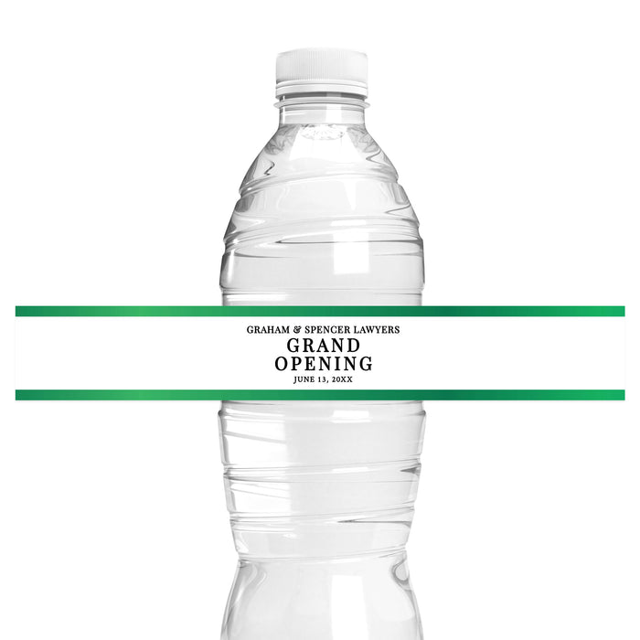 Grand Opening Water Bottle Labels Template, Personalized Bottled Water Labels Digital Download, Ribbon Cutting Ceremony Water Bottle Wrapper