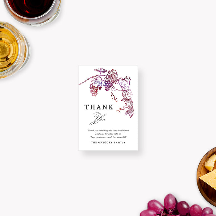 Wine Information Card Template, Printable Details Card, Info Card, Winery Birthday Insert Card, Digital File Enclosure Cards