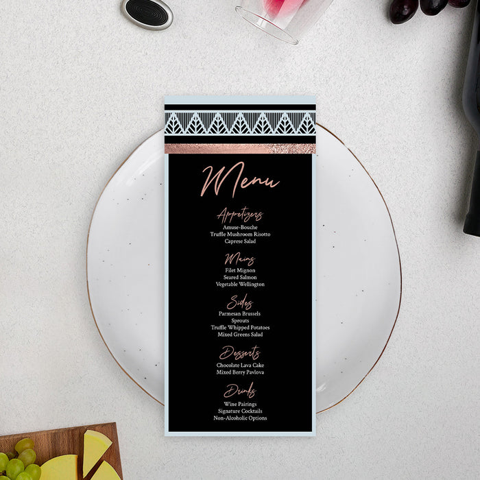 Modern Geometric Invitation Card for Annual Office Dinner Party, Contemporary Business Dinner Invitations, Client Appreciation Dinner Celebration