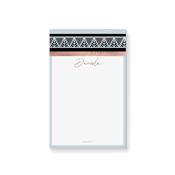 Modern Geometric Notepad with Intricate Geometric Pattern Design, Professional Writing Paper for Women, Elegant Stationery Office Pad