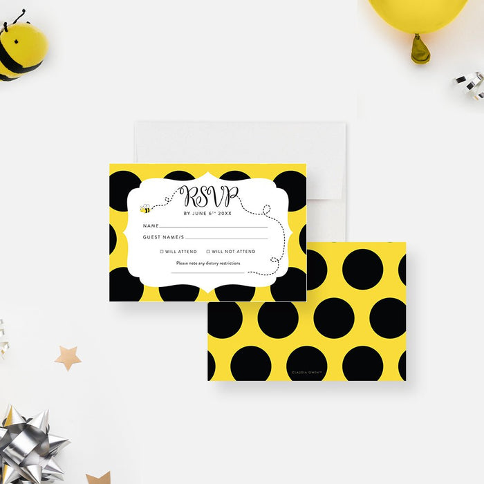 Bumblebee Birthday Party Invitation, Bee Party Bee Invites, Honey Bee Children's Birthday, Kid's 1st 2nd Birthday, Happy Bee Day