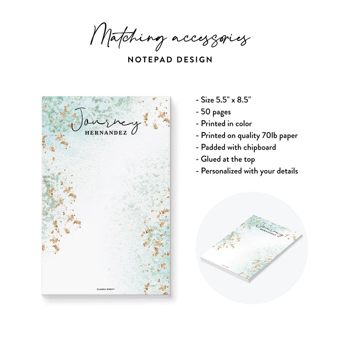 Aqua and Gold Gala Invitation Elegant Charity Fundraiser Card