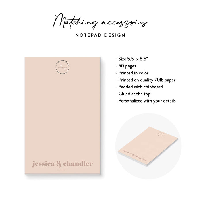 Modern Wedding Invitation Card in Warm Beige, Soft Taupe Invitations for Wedding Couple Shower Celebration