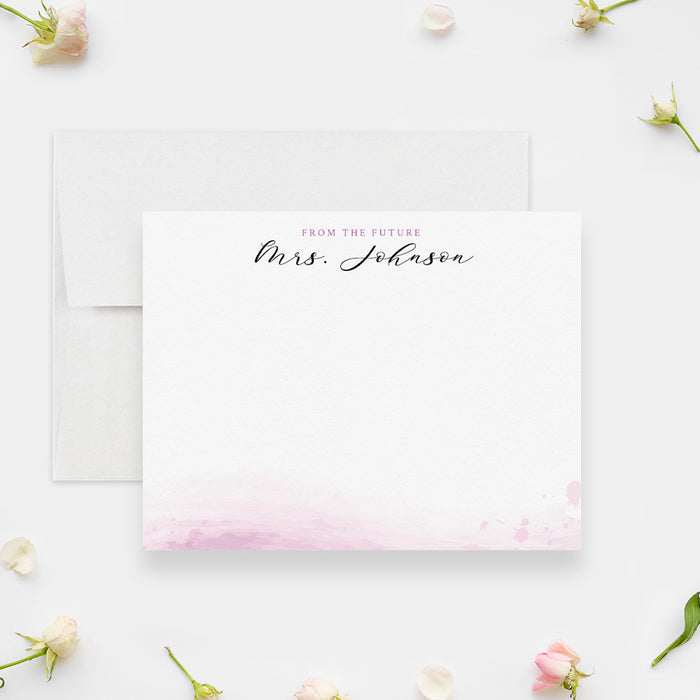 From the Future Mrs Personalized Bridal Thank You Card