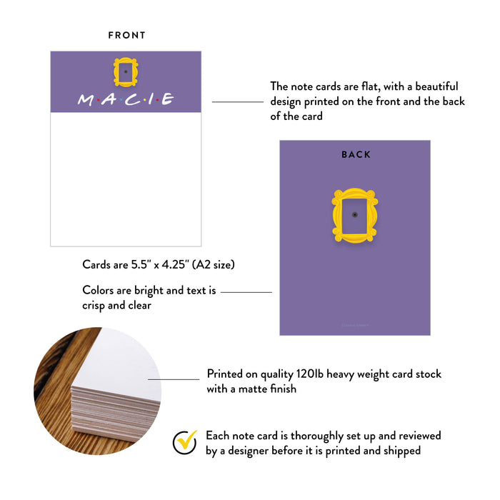 90s Sitcom Thank You Card Personalized Note Card