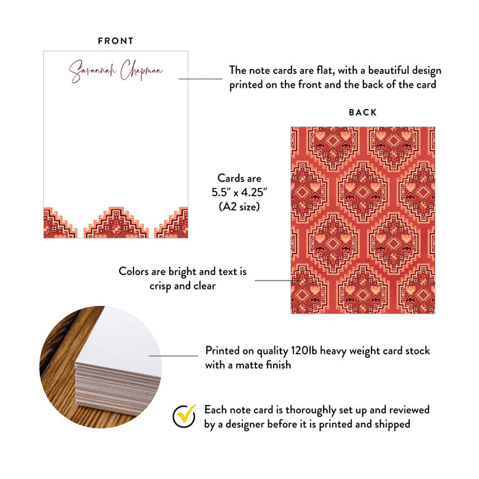 Personalized Thank You Card Custom Note Card Picnic Brunch Party