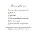 Text on a white background describing personalization options for note cards.