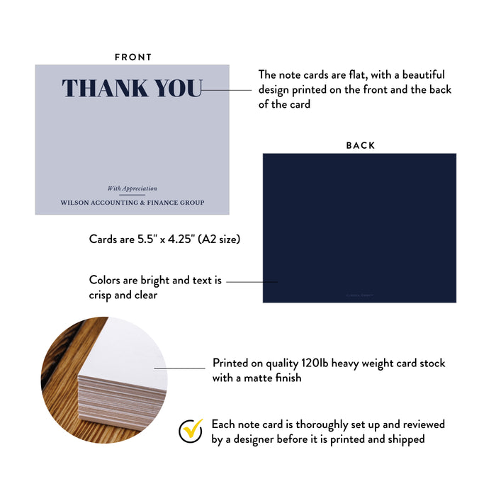 Custom Corporate Thank You Card Business Appreciation