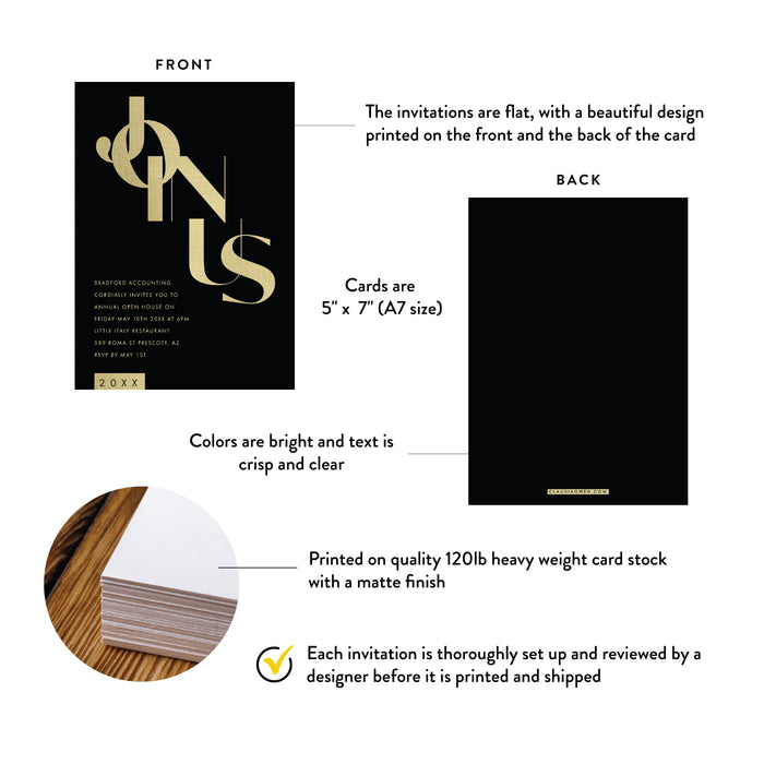 Corporate Open House Invitation Modern Business Event Card