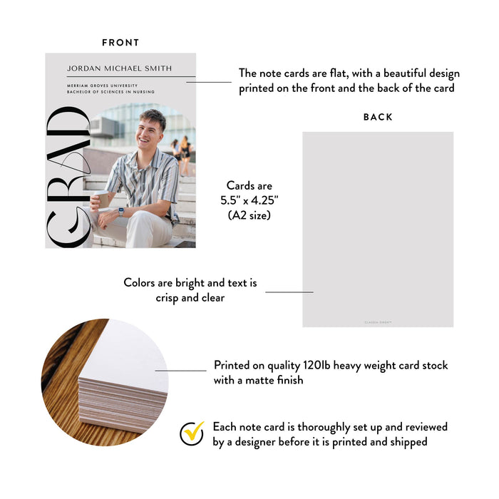 Personalized Graduation Announcement Photo Card