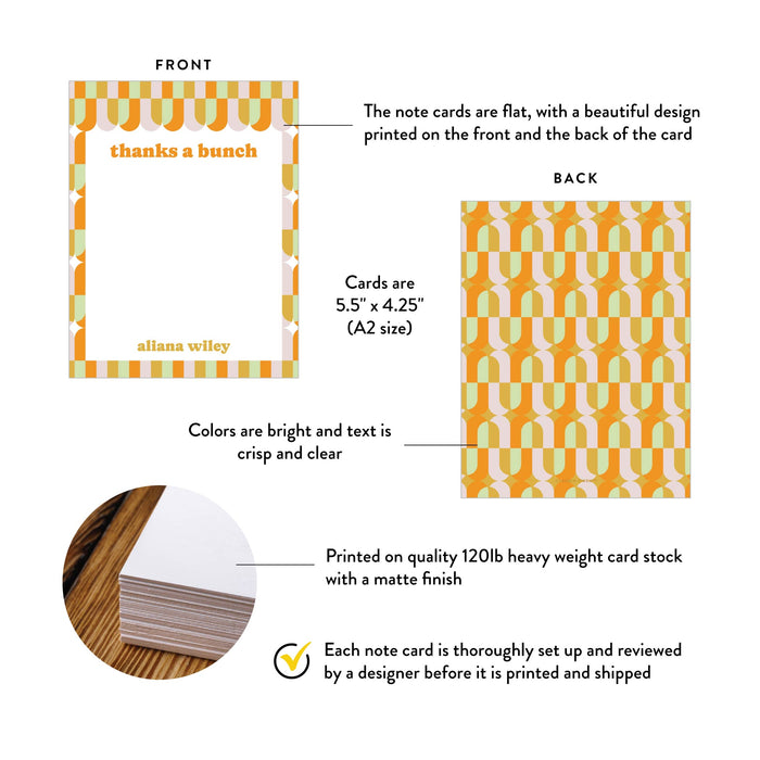 Personalized Retro Graduation Thank You Card