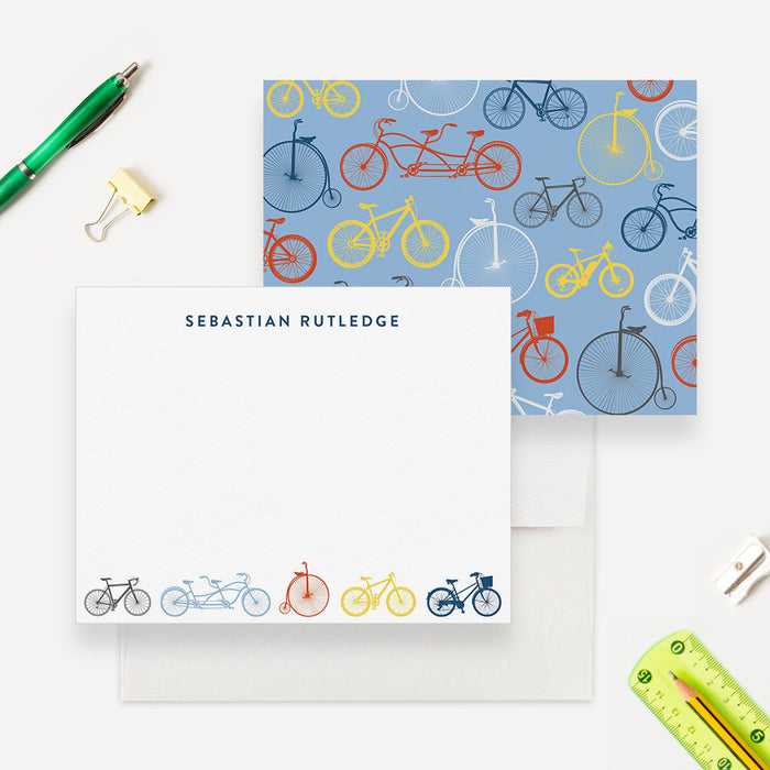 Bicycle Stationery Thank You Cards, Vintage Bike Note Cards, Bike Lover Cards, Bike Gifts, Mens Bike Stationary, Gifts for Cyclist