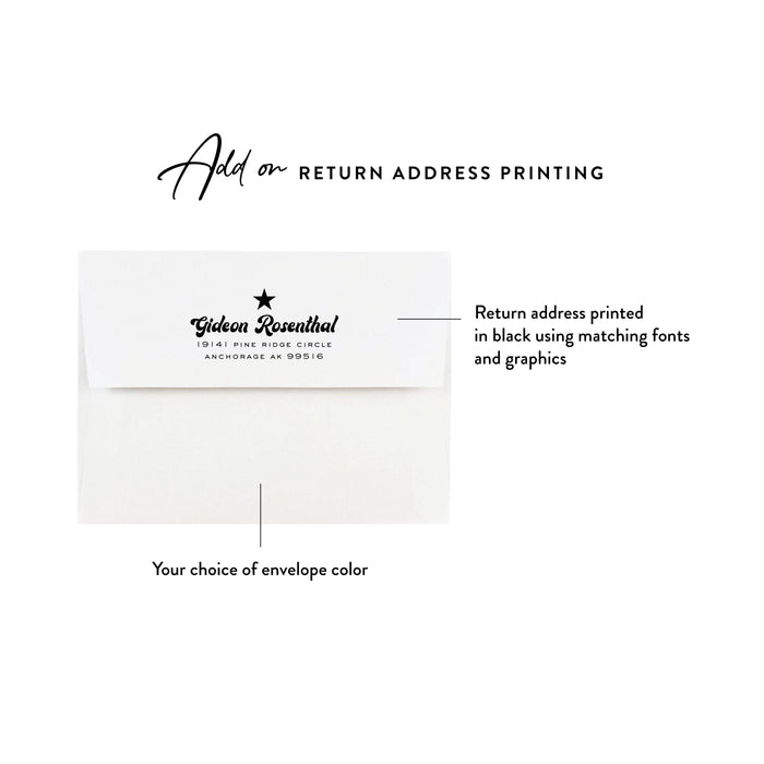 Baseball Bar Mitzvah Personalized Thank You Card Stationery