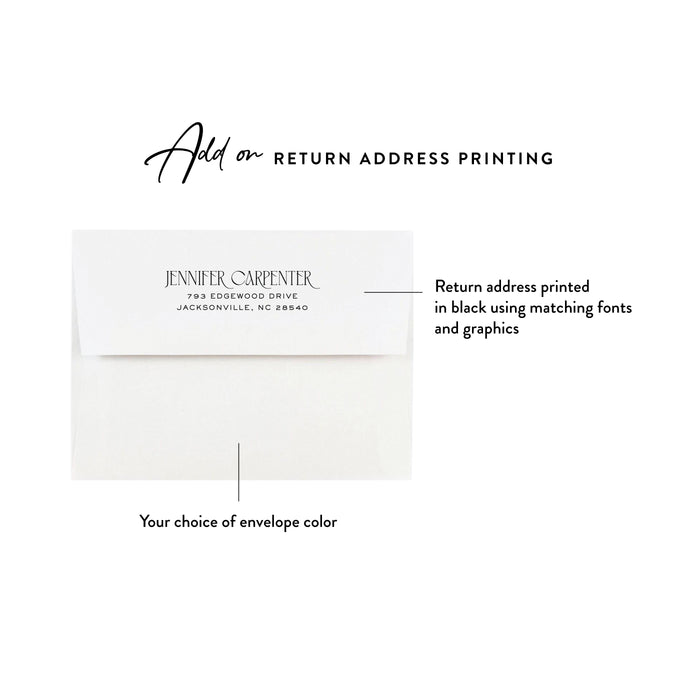 Personalized Celestial Art Deco Wedding Thank You Card