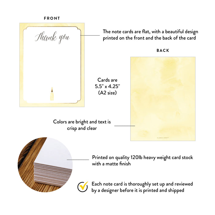 Champagne Thank You Card Pop the Champagne Party Stationery