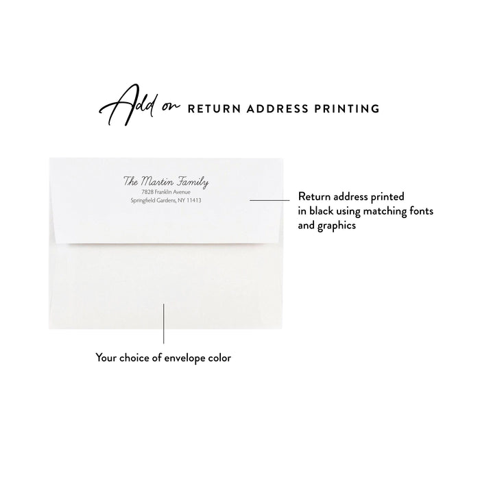 Personalized Baby Boy Photo Birth Announcement Card in Blue Watercolor