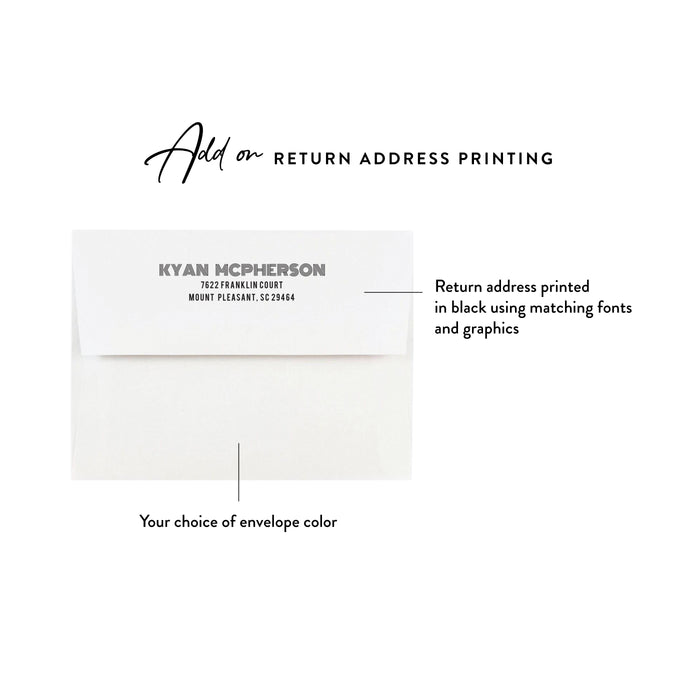Personalized Modern Bar Mitzvah Thank You Card