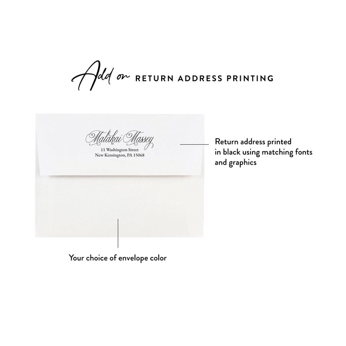 Personalized Watercolor Celebration of Life Thank You Card with Photo
