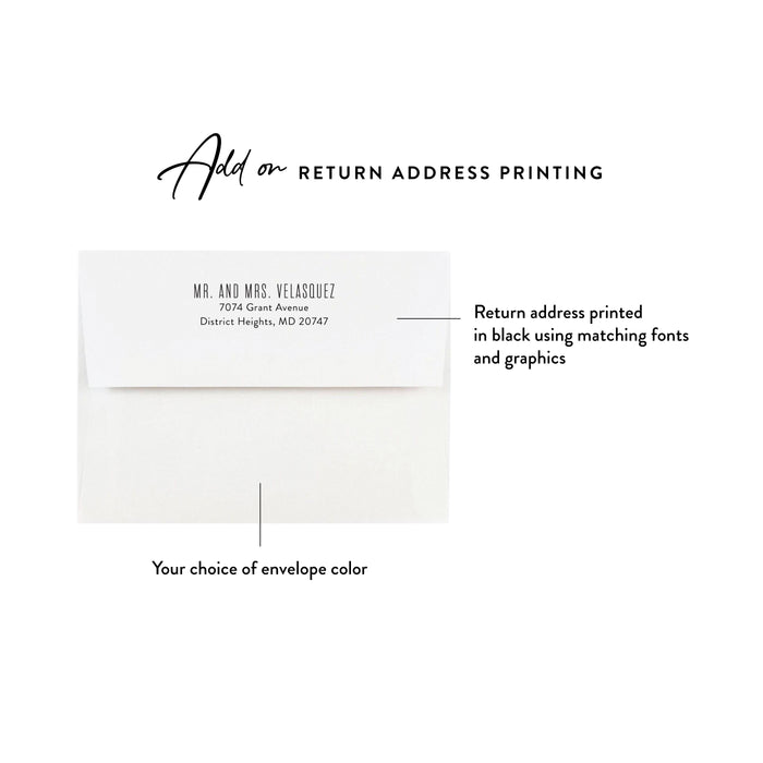 Personalized Beach Wedding Photo Announcement Card