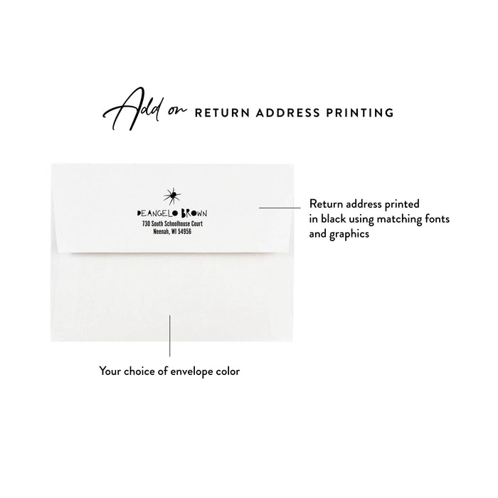 Halloween Thank You Card Personalized Spooky Stationery