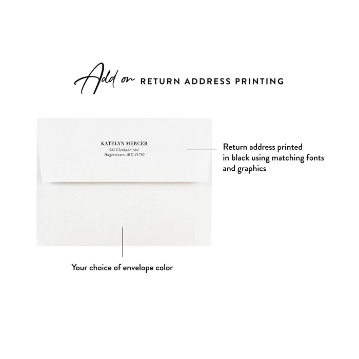 Elegant Wedding Thank You Card, A Note From Stationery Set, Business Stationery Correspondence Card, Minimalist Professional Note Card with Golden Lines