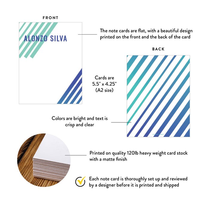 Personalized Fitness Party Thank You Card Modern Gym Stationery