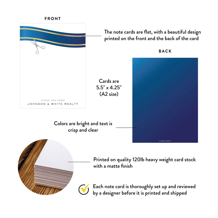 Personalized Corporate Open House Thank You Card