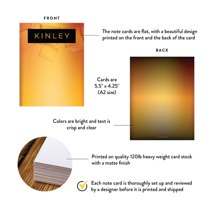 Custom Whiskey Note Cards for Men Personalized Stationery Gift