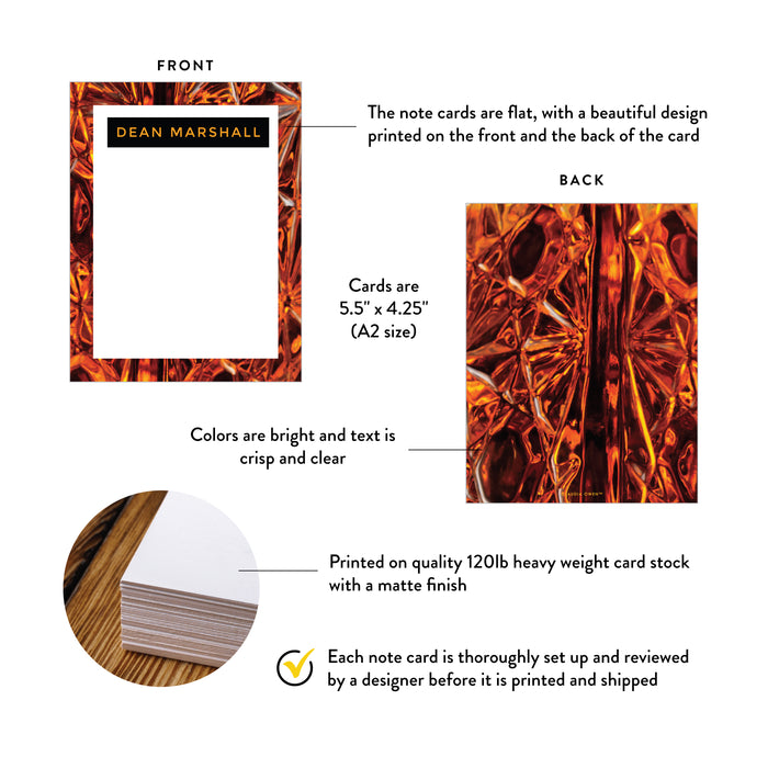 Whiskey-Themed Personalized Note Card for Men