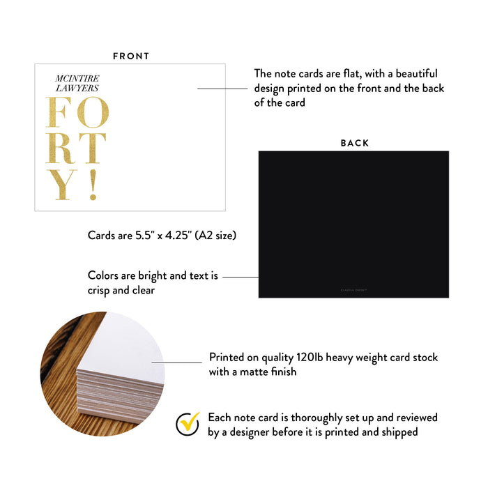 Business Anniversary Thank You Card Personalized Corporate Gift