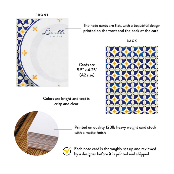 Italian Inspired Note Card with Plate and Tablecloth Design, Birthday Dinner Thank You Card, Personalized Mediterranean Correspondence Card for Food Enthusiasts