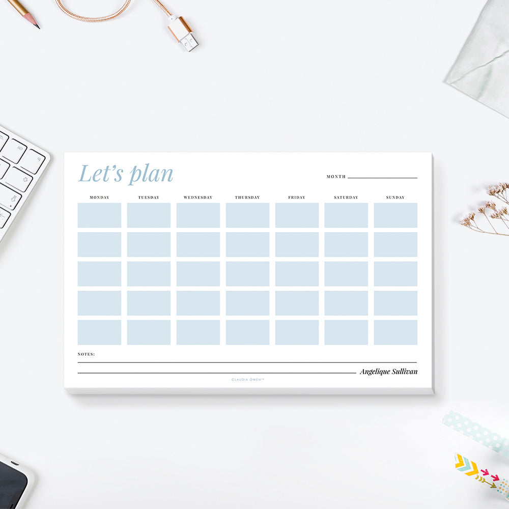 Lunch Menu Planner Notepad, Family Weekly Meal Planning Notepad, Food